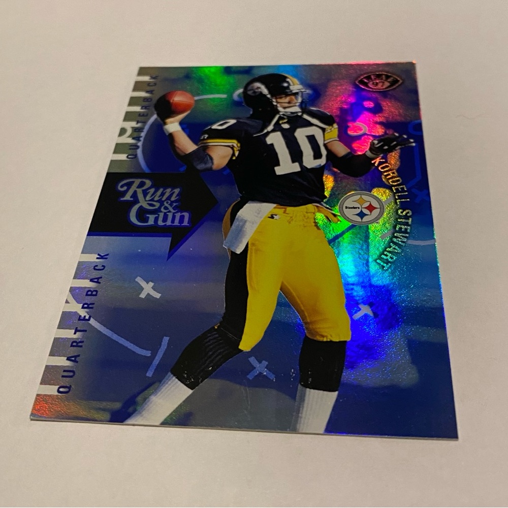 Jerome Bettie/Kordell Steward Leaf 1997 Insert Run & Gun vintage collectible - Picture 4 of 5
